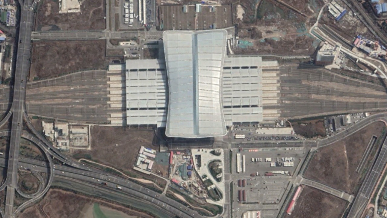 航拍高铁G222次（上海-青岛北）各车站，途经上海、江苏和山东